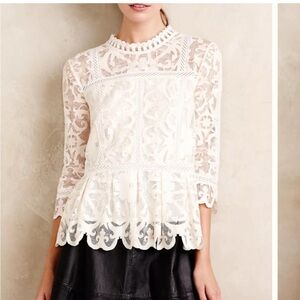HD in Paris Nautical Lace Top sze 12